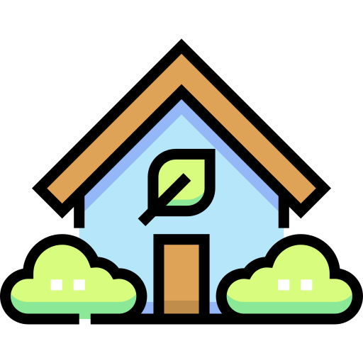 Eco home Detailed Straight Lineal color icon