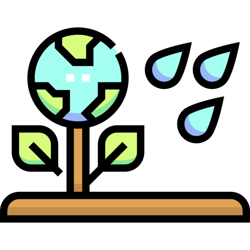 급수 식물 Detailed Straight Lineal color icon