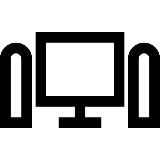 schermo televisivo Basic Straight Lineal icona