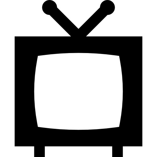 Écran de télévision Basic Straight Filled Icône