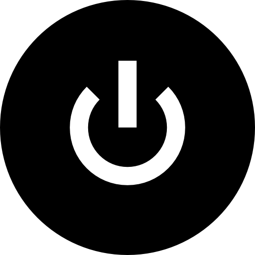 電源を切る Basic Straight Filled icon