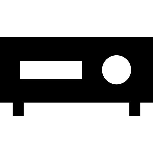 Video tape Basic Straight Filled icon