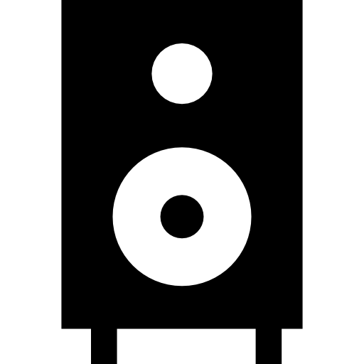 Аудиоплеер Basic Straight Filled иконка
