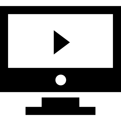 fernsehbildschirm Basic Straight Filled icon