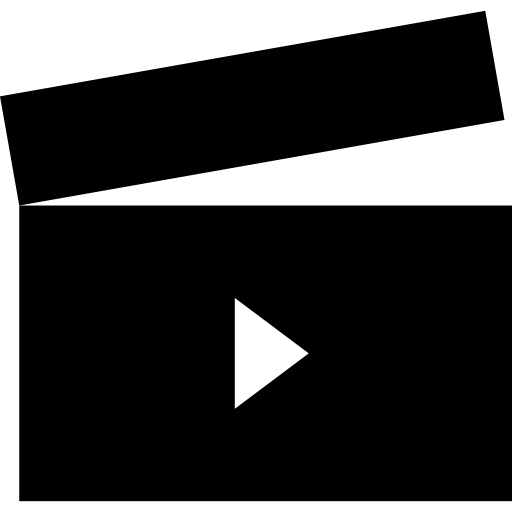 odtwarzacz wideo Basic Straight Filled ikona