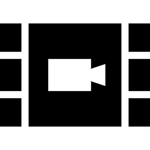 filmstrip Basic Straight Filled icoon