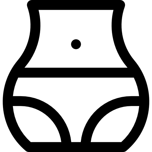 pępek Basic Rounded Lineal ikona