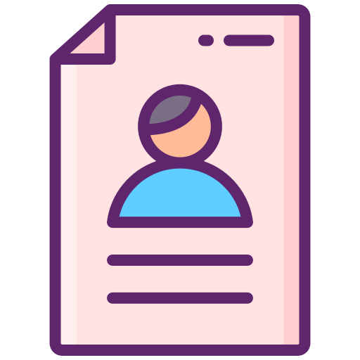 Personal information Flaticons Lineal Color icon
