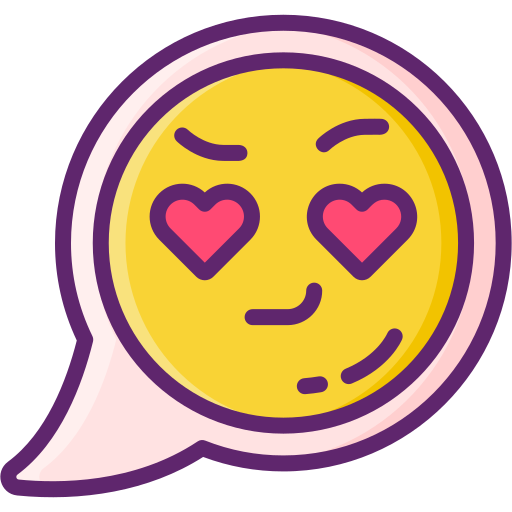 Flirting Flaticons Lineal Color icon