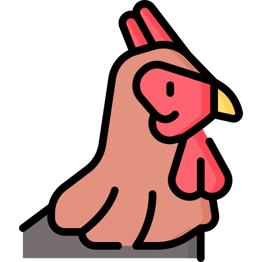 Chicken Special Lineal color icon