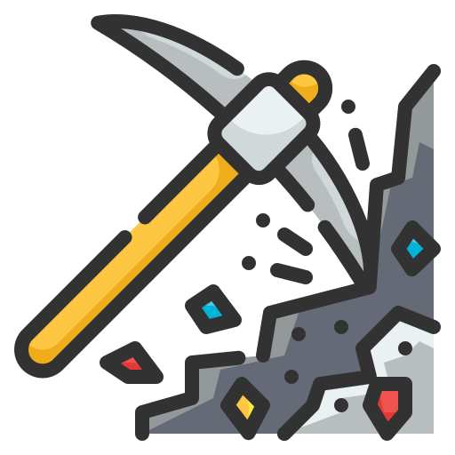 Pickaxe Wanicon Lineal Color icon