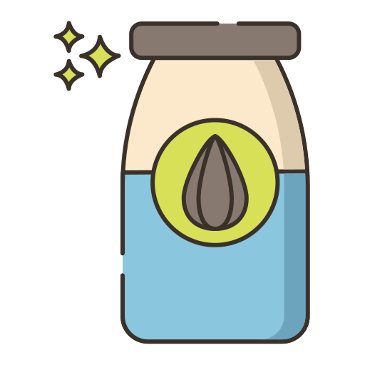 Almond milk Flaticons Lineal Color icon