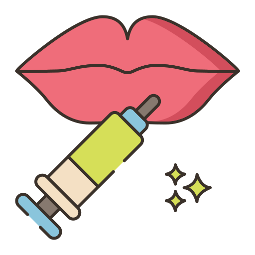 Lips Flaticons Lineal Color icon