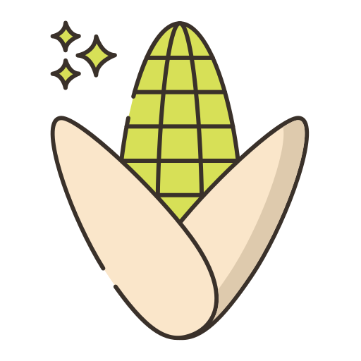 maíz Flaticons Lineal Color icono