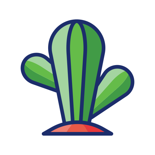 Cactus Flaticons Lineal Color icon