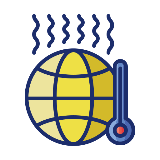 Global warming Flaticons Lineal Color icon