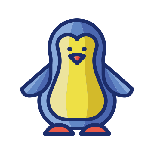 ペンギン Flaticons Lineal Color icon