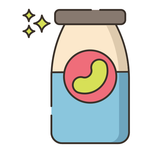 Soy milk Flaticons Lineal Color icon