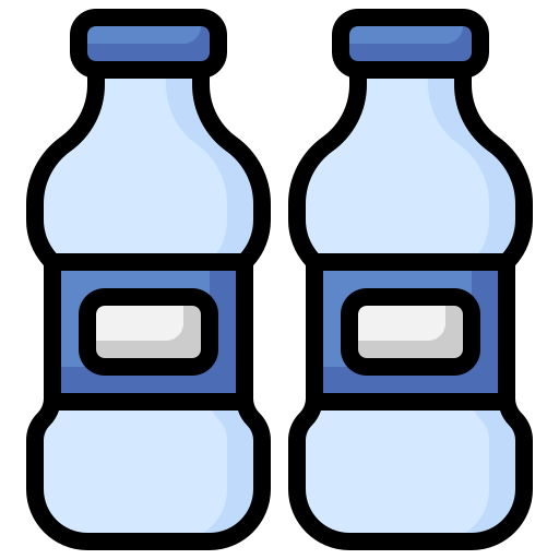 botella de agua Surang Lineal Color icono