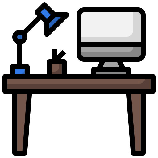 Desk Surang Lineal Color icon