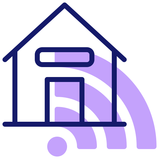 Smart home Inipagistudio Lineal Color icon