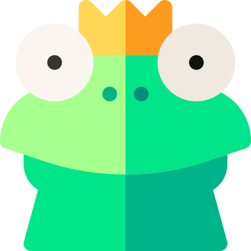 Frog prince Basic Rounded Flat icon