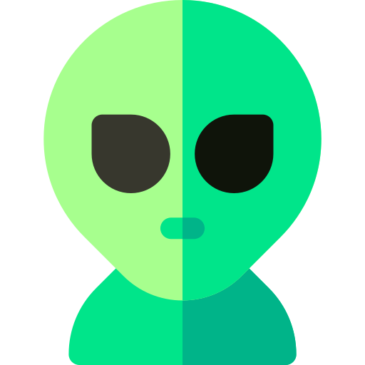 extraterrestre Basic Rounded Flat Icône