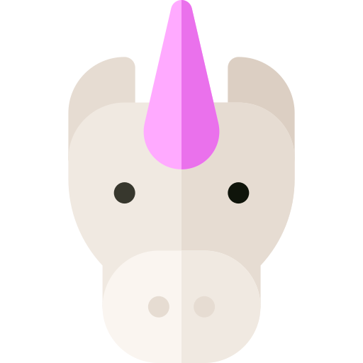 unicorno Basic Rounded Flat icona