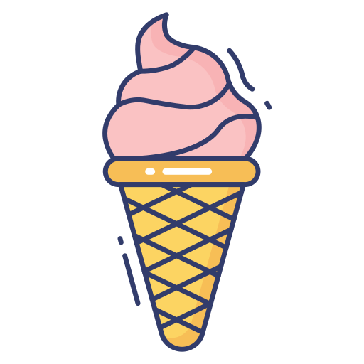 cucurucho de helado Dinosoft Lineal Color icono