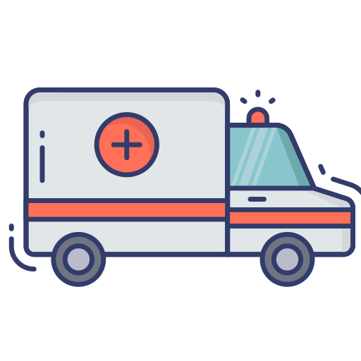 Ambulance Dinosoft Lineal Color icon