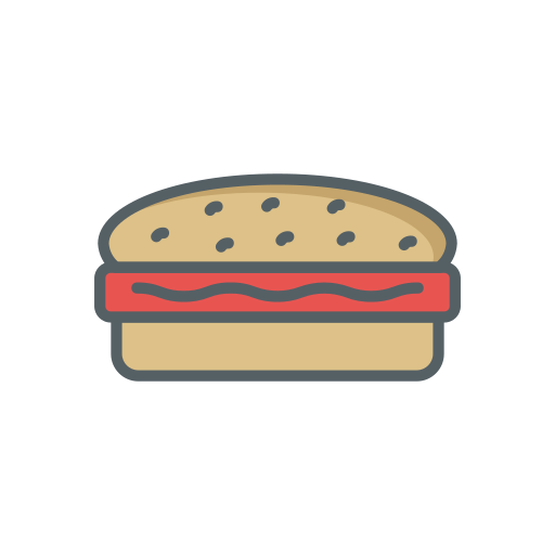 hot dog Dinosoft Lineal Color icona