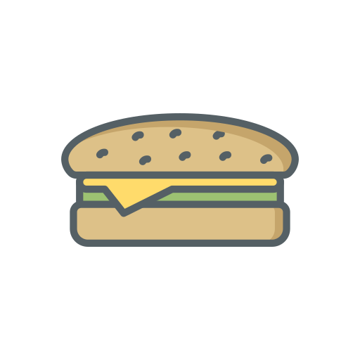 sandwich Dinosoft Lineal Color Icône