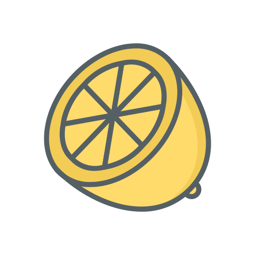 레몬 Dinosoft Lineal Color icon