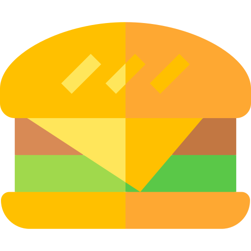 hamburger Basic Straight Flat icona