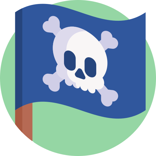pirata Detailed Flat Circular Flat icono
