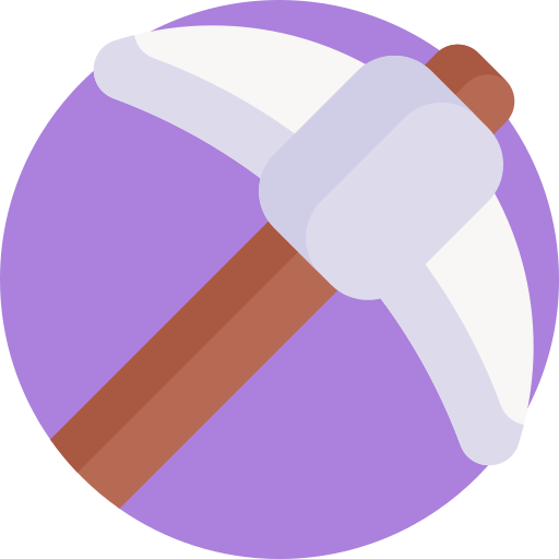 Pickaxe Detailed Flat Circular Flat icon