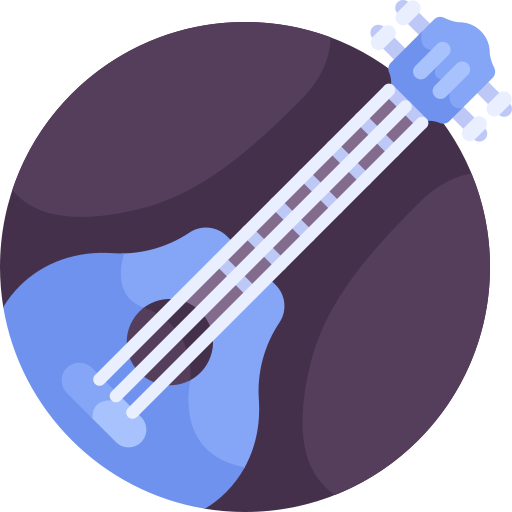 ukulele Detailed Flat Circular Flat icon