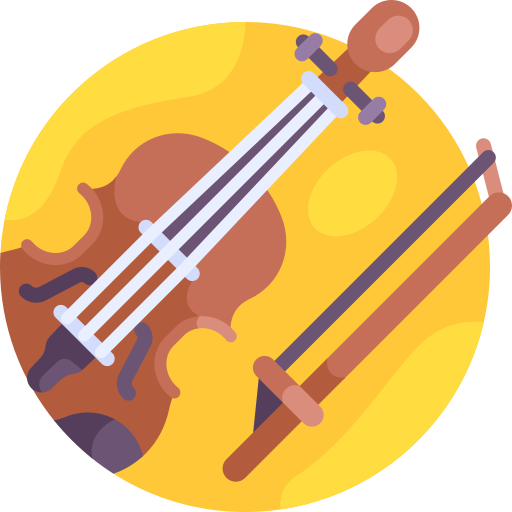 バイオリン Detailed Flat Circular Flat icon