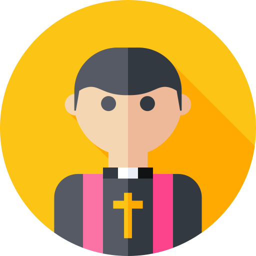 sacerdote Flat Circular Flat icona