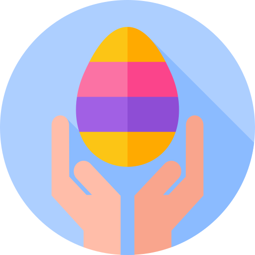 Пасхальное яйцо Flat Circular Flat иконка