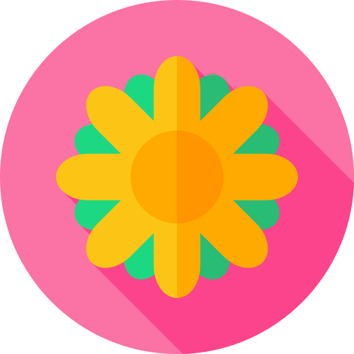 꽃 Flat Circular Flat icon