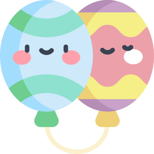 luftballons Kawaii Flat icon