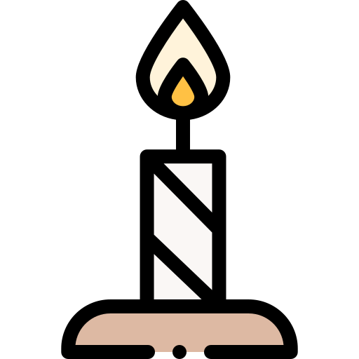 Candle Detailed Rounded Lineal color icon