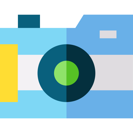 aparat fotograficzny Basic Straight Flat ikona