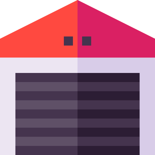 garage Basic Straight Flat icoon