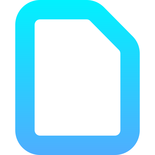 Document Generic Gradient icon