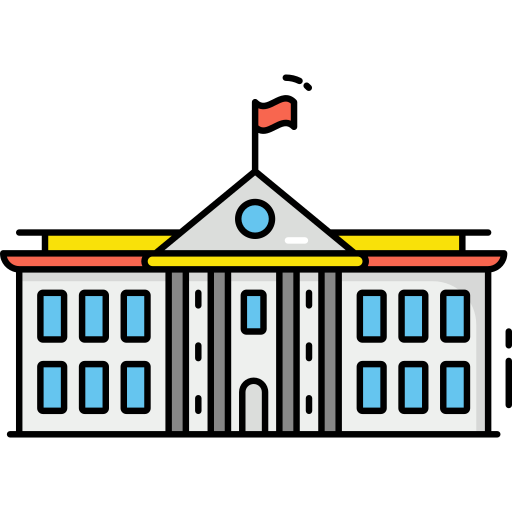 biały dom Generic Outline Color ikona