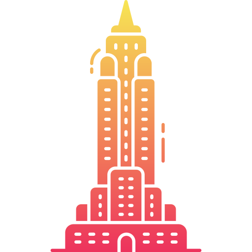 Empire state building Generic Flat Gradient icon