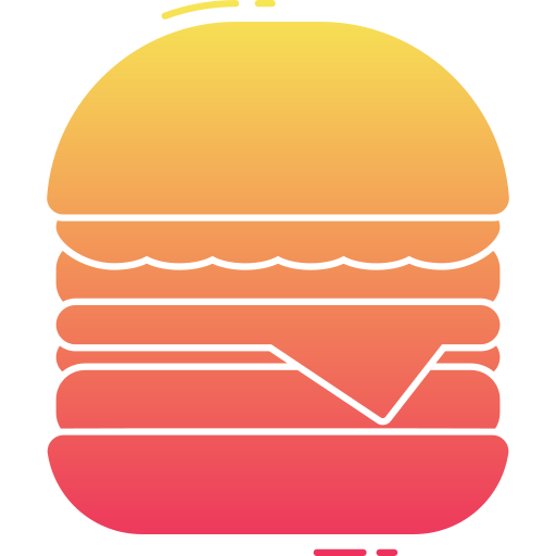 hamburguesa Generic Flat Gradient icono