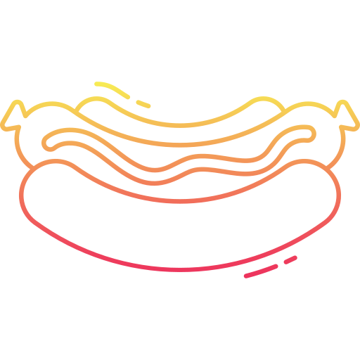 hot dog Generic Gradient icona